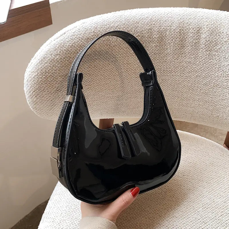 Cherry Moon PU Leather Shoulder Bag