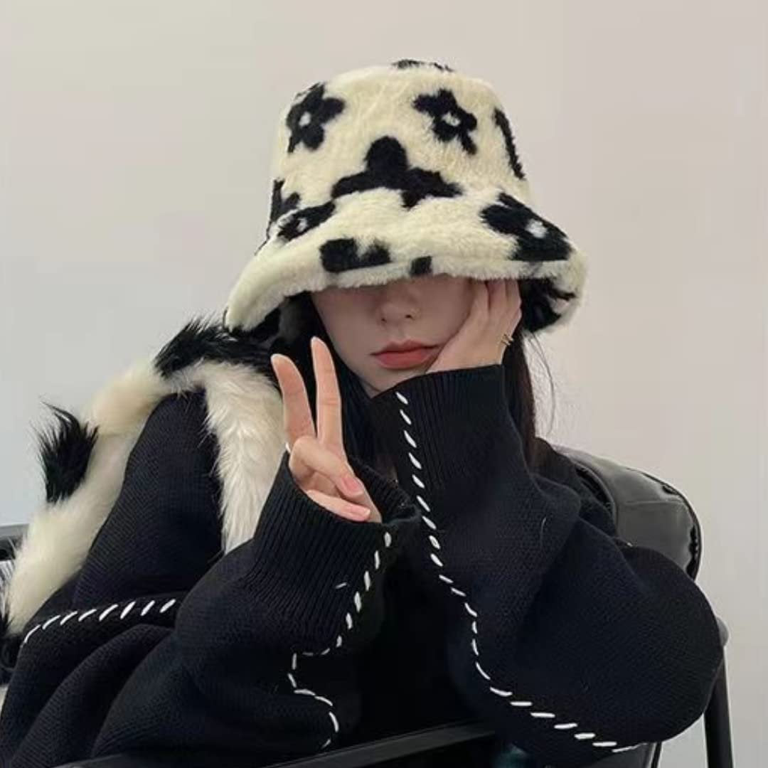 Fluffy Flower Bucket Hat