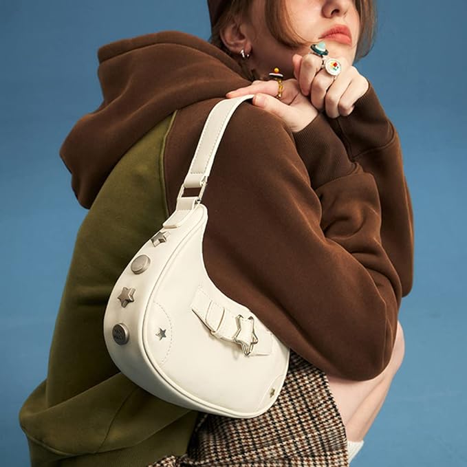Star Buckle Detail Shoulder Bag