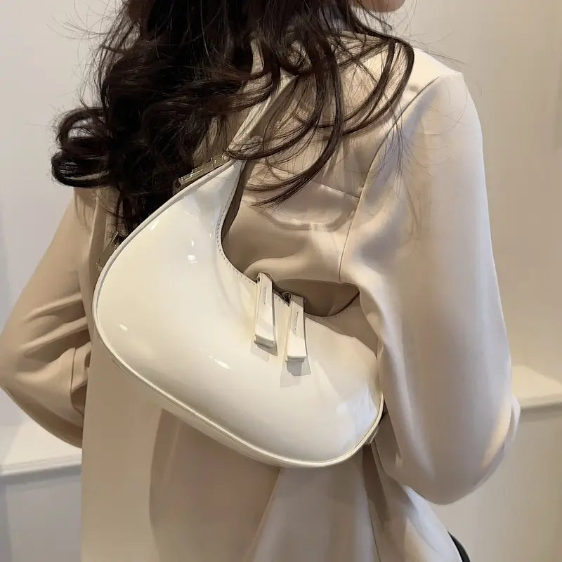 Cherry Moon PU Leather Shoulder Bag