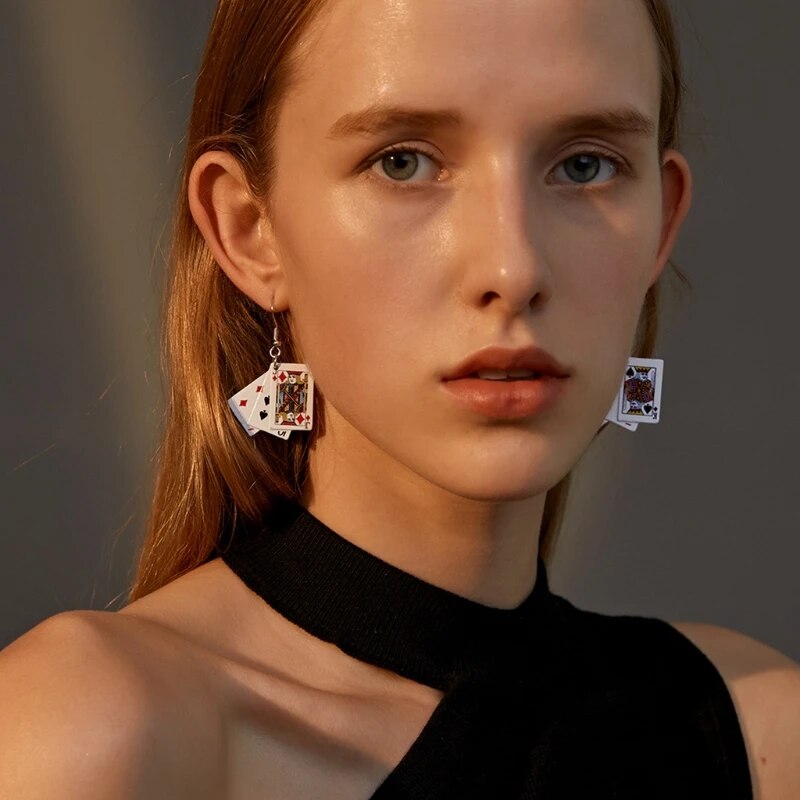 KidCore Aces Playing Card Earrings