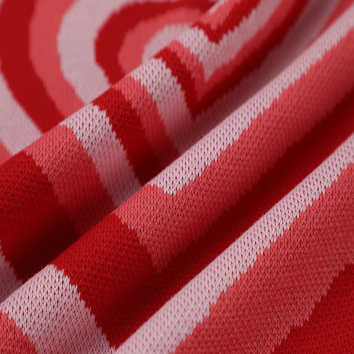 Y2K Colorful Heart Turtleneck Sweater