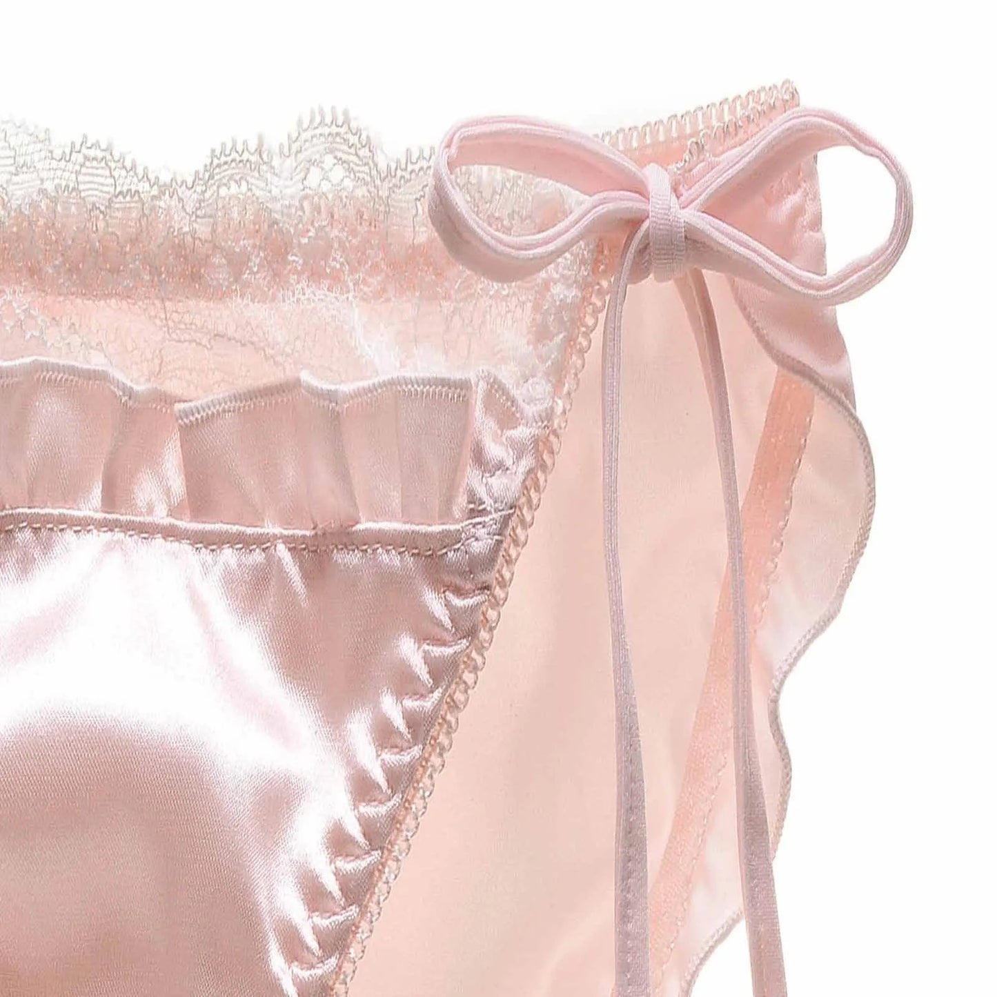 Coquette Silk Satin Bow Panties