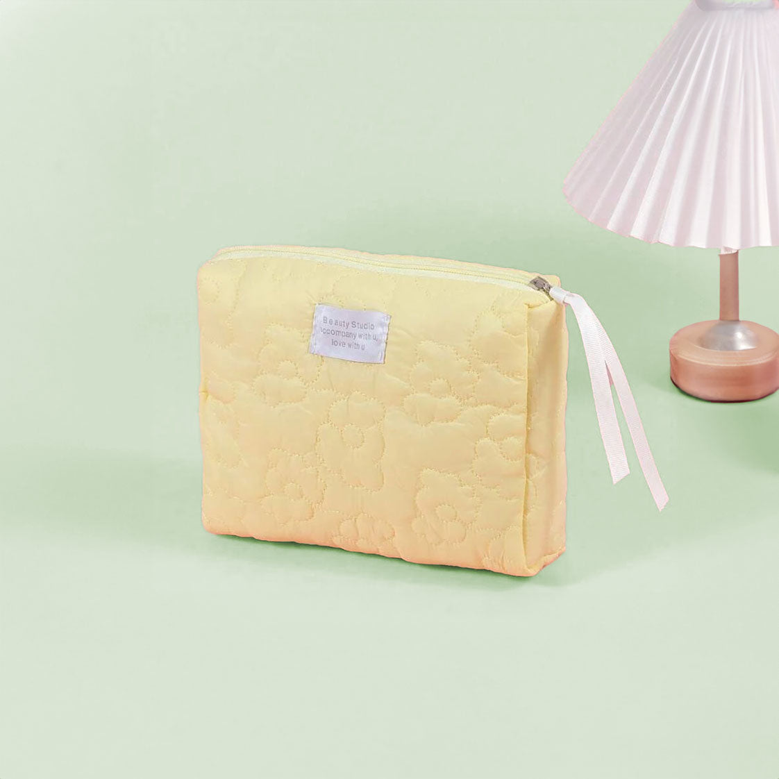 Flower Puffy Makeup Pouch