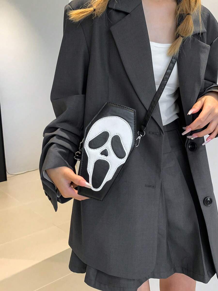 Ghostly Night Coffin Bag