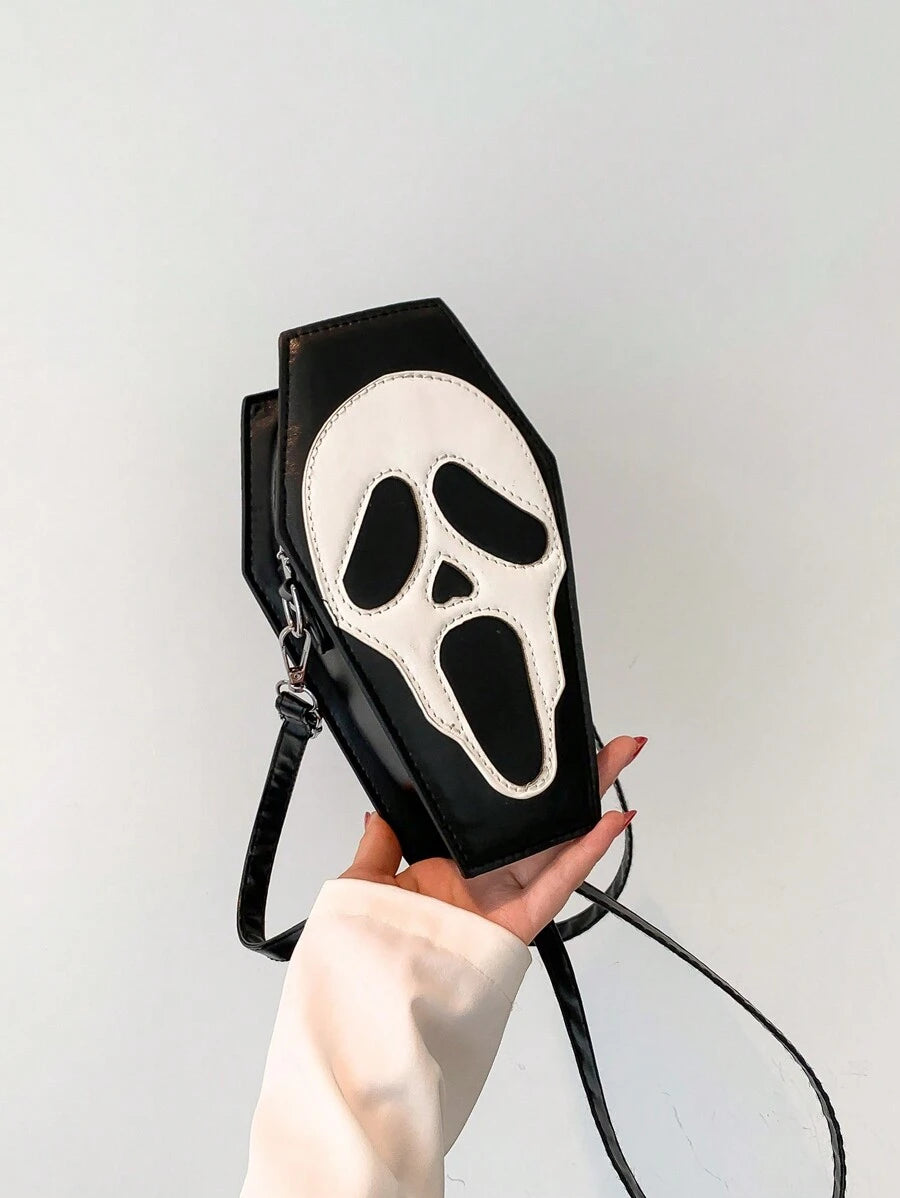Ghostly Night Coffin Bag