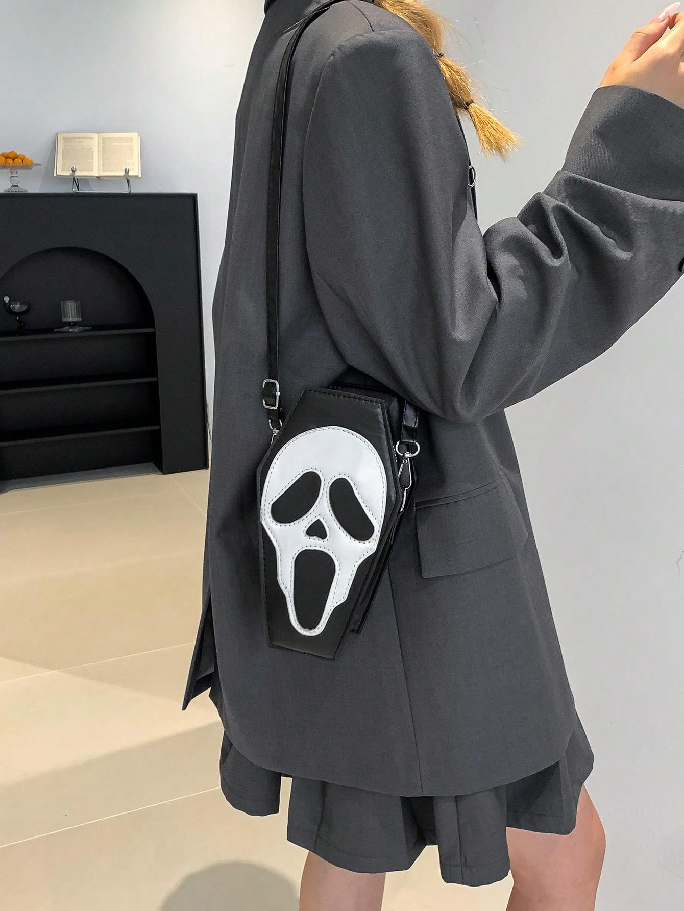Ghostly Night Coffin Bag
