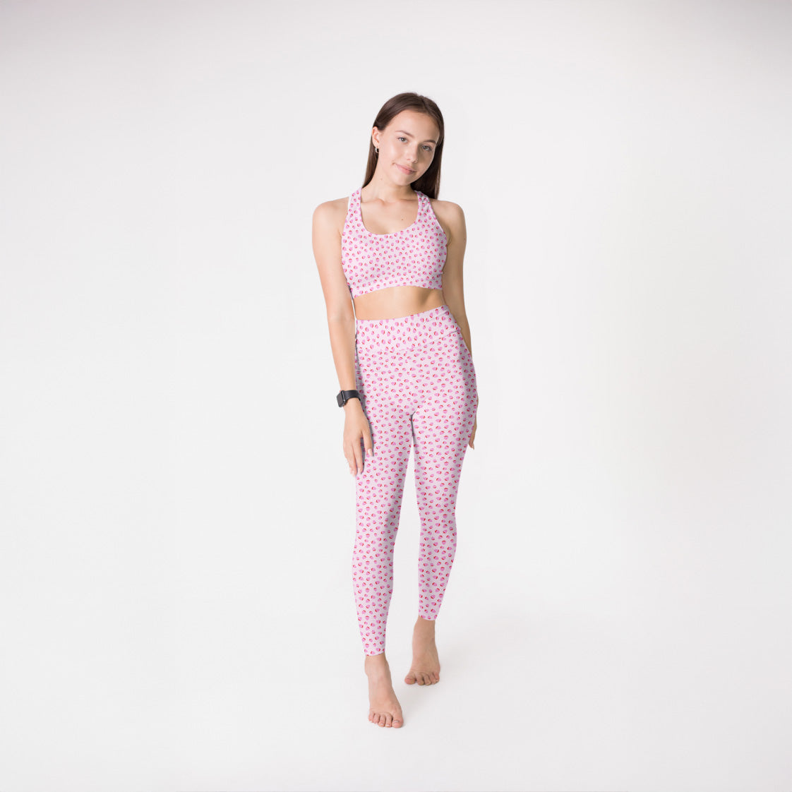 Soft Strawberry Yoga Leggings