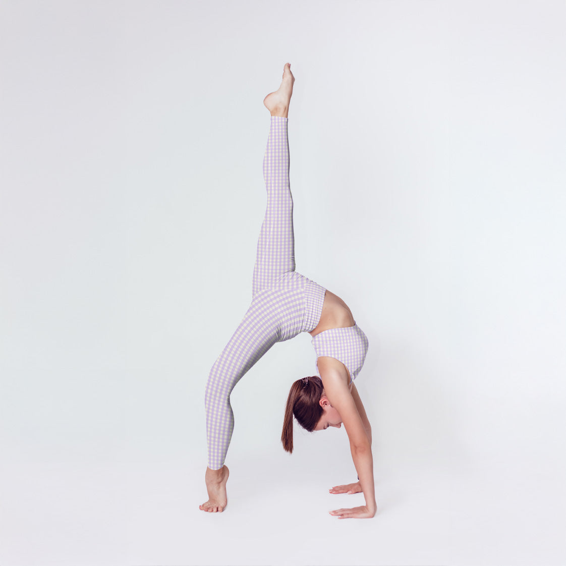 Gingham Soft Girl Yoga Leggings