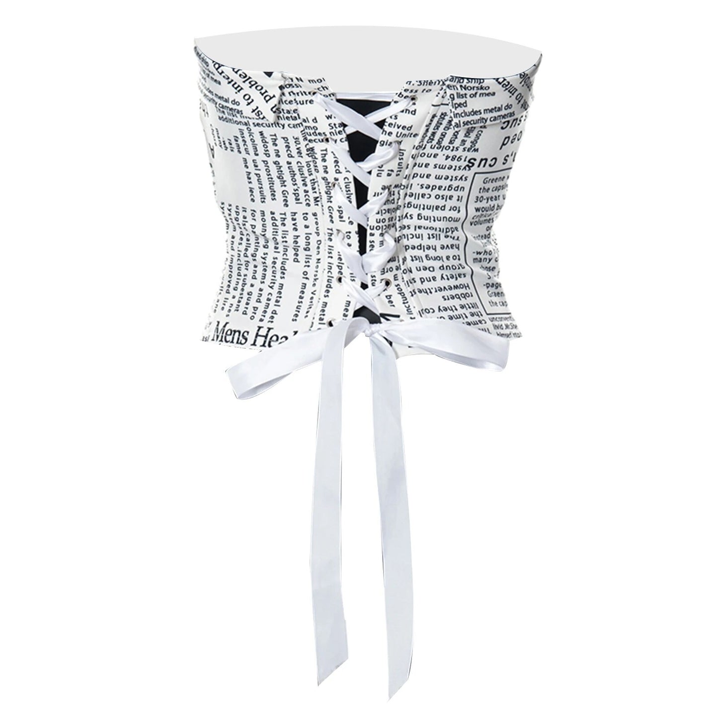 Newspaper Print Corset Special