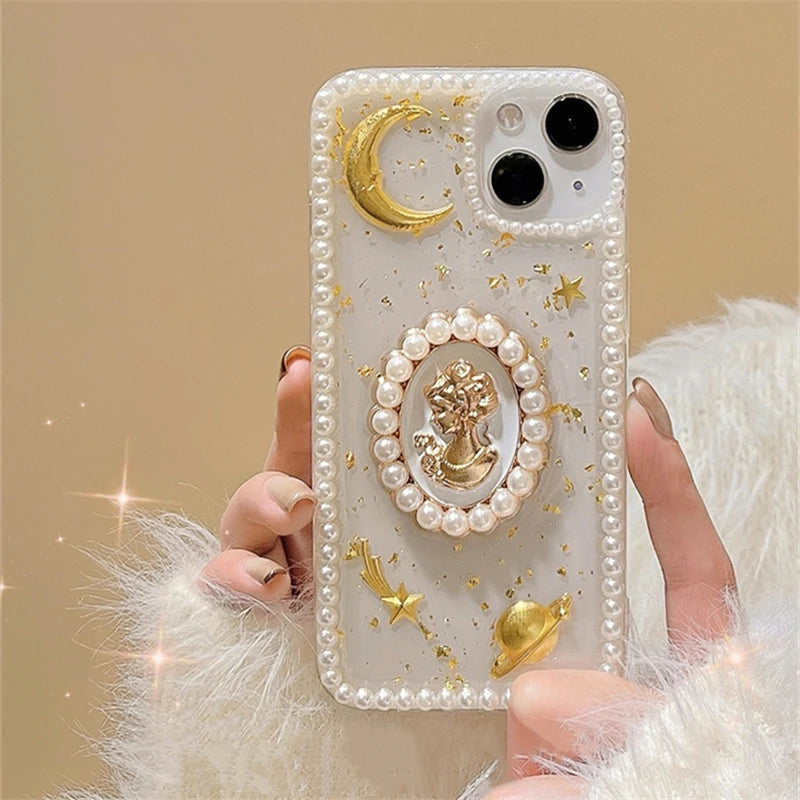 Coquette Gold Statue iPhone Case