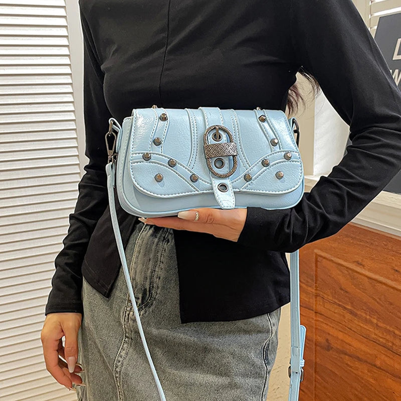 Rockstar Girlfriend Moto Shoulder Bag