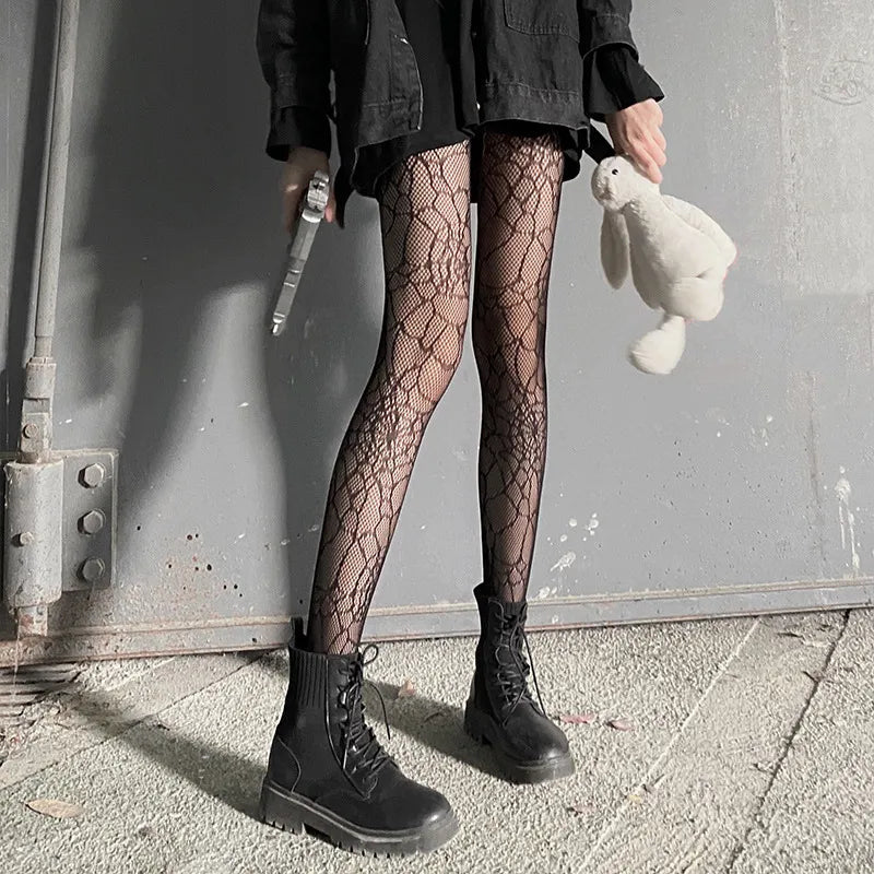 Spider Web Mesh Stockings