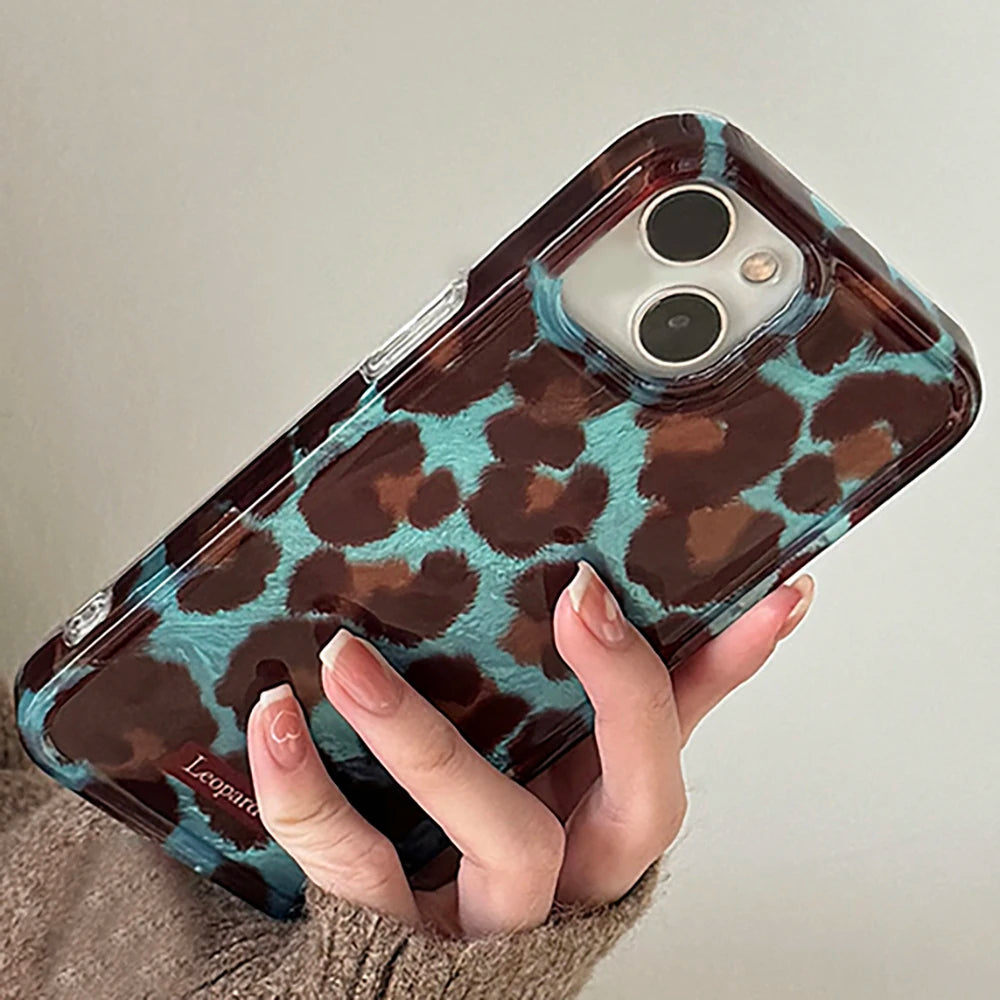 Holo Leopard Print iPhone Case