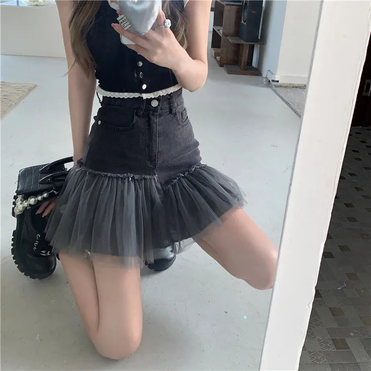 Raven's Feather Mini Skirt