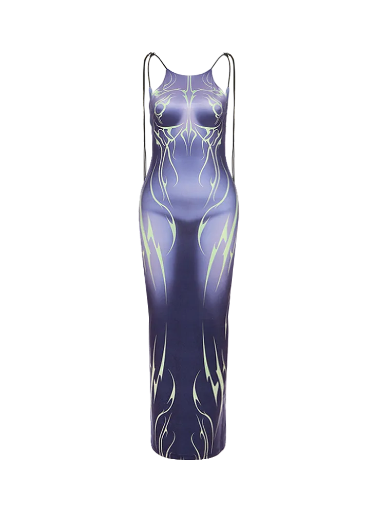 Electric Body Gradient Maxi Dress