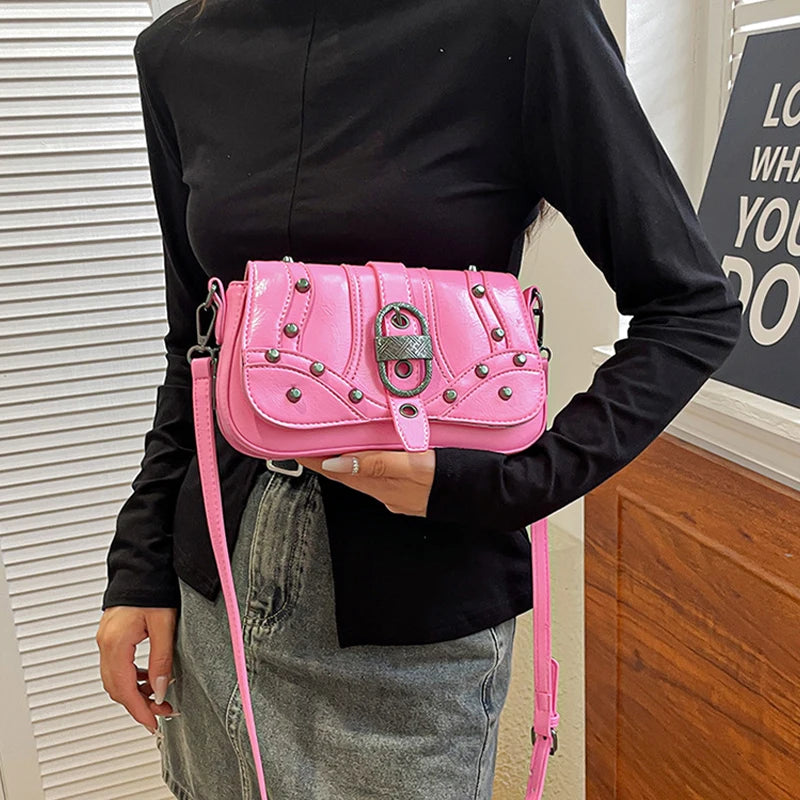 Rockstar Girlfriend Moto Shoulder Bag