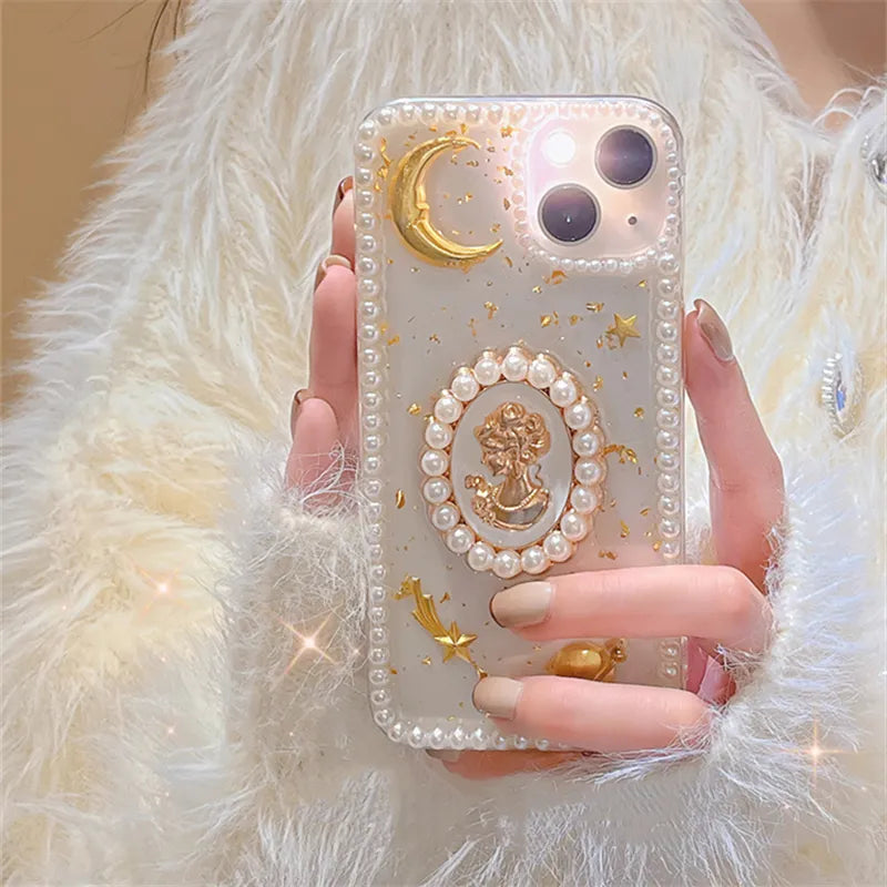 Coquette Gold Statue iPhone Case