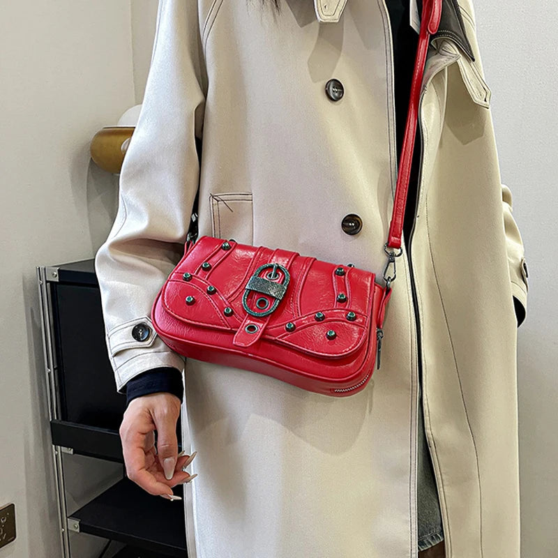Rockstar Girlfriend Moto Shoulder Bag
