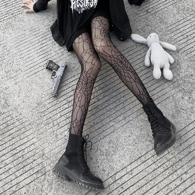 Spider Web Mesh Stockings