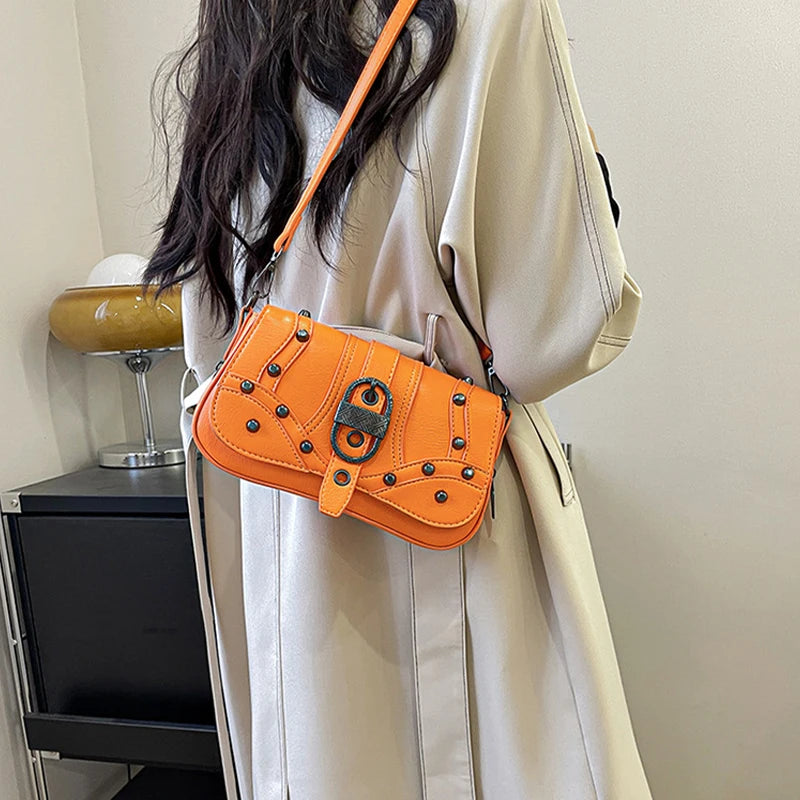 Rockstar Girlfriend Moto Shoulder Bag