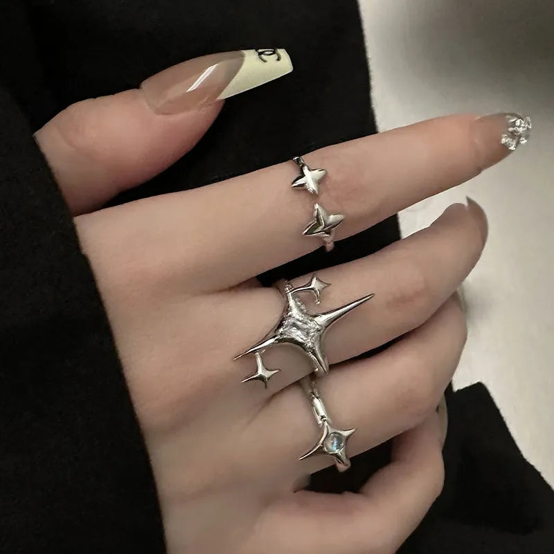 Silver Star Aesthetic Ring