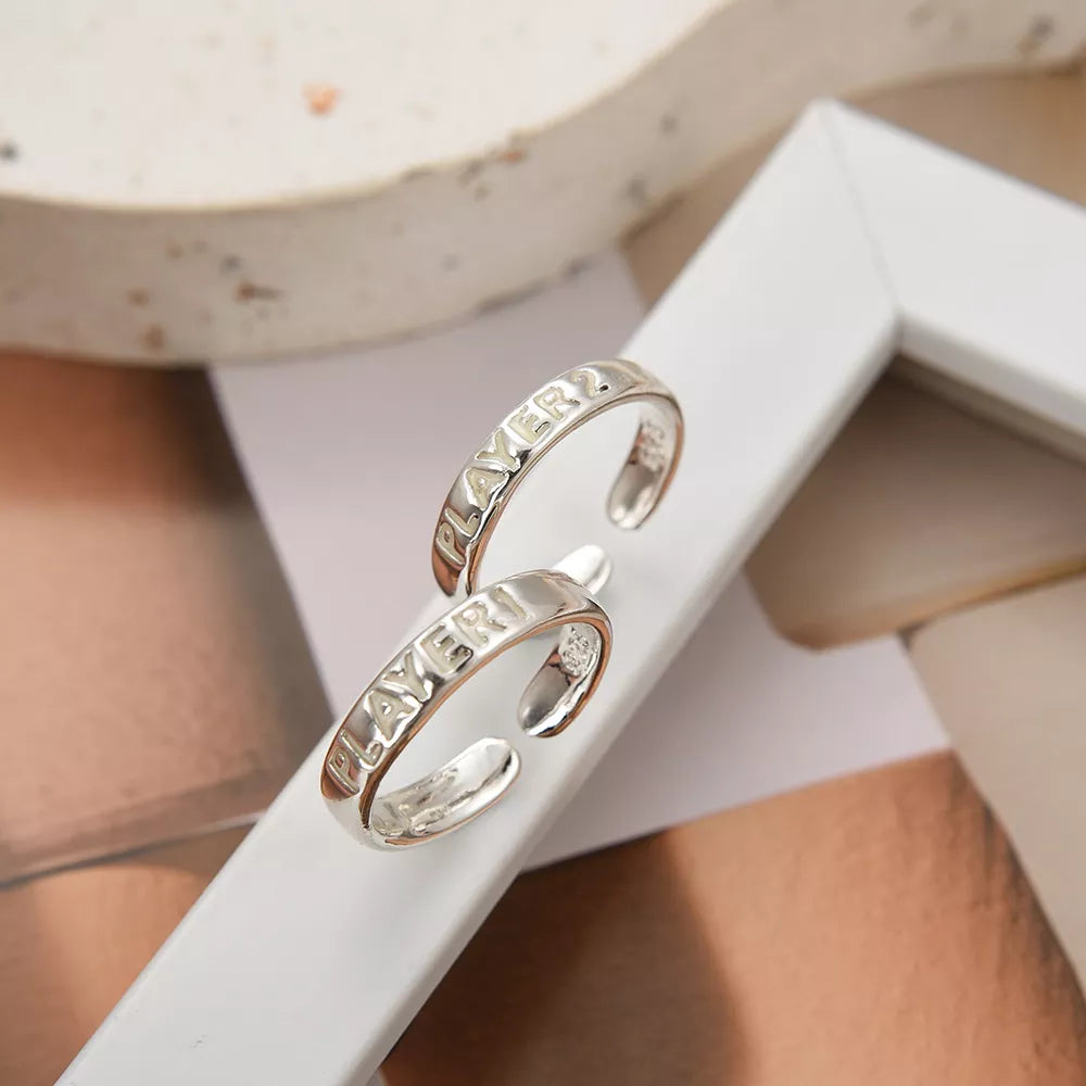 Glowing in the Dark Couple Ring 2/Set