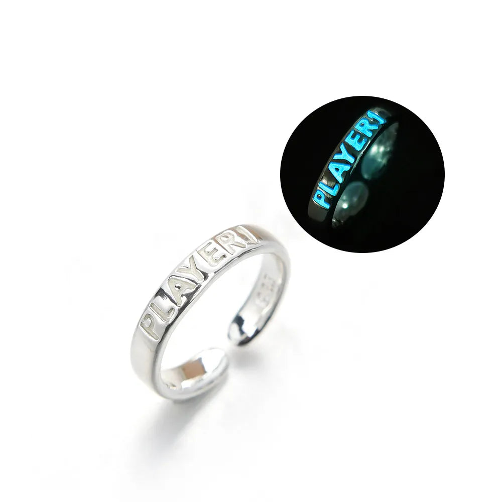 Glowing in the Dark Couple Ring 2/Set