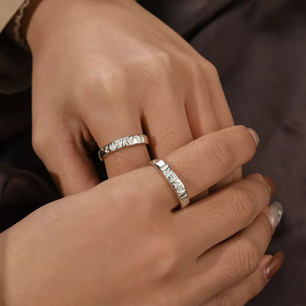 Glowing in the Dark Couple Ring 2/Set