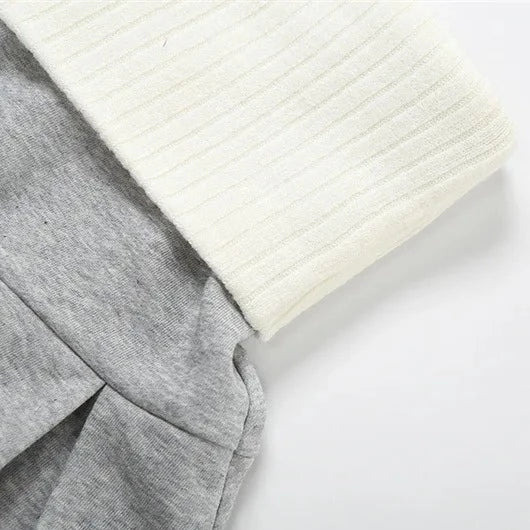 Y2K Sweat Skirt Two Piece Set