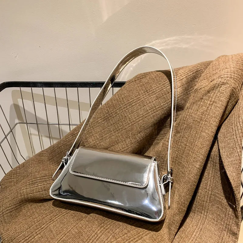 Y2K Futuristic Baguette Bag