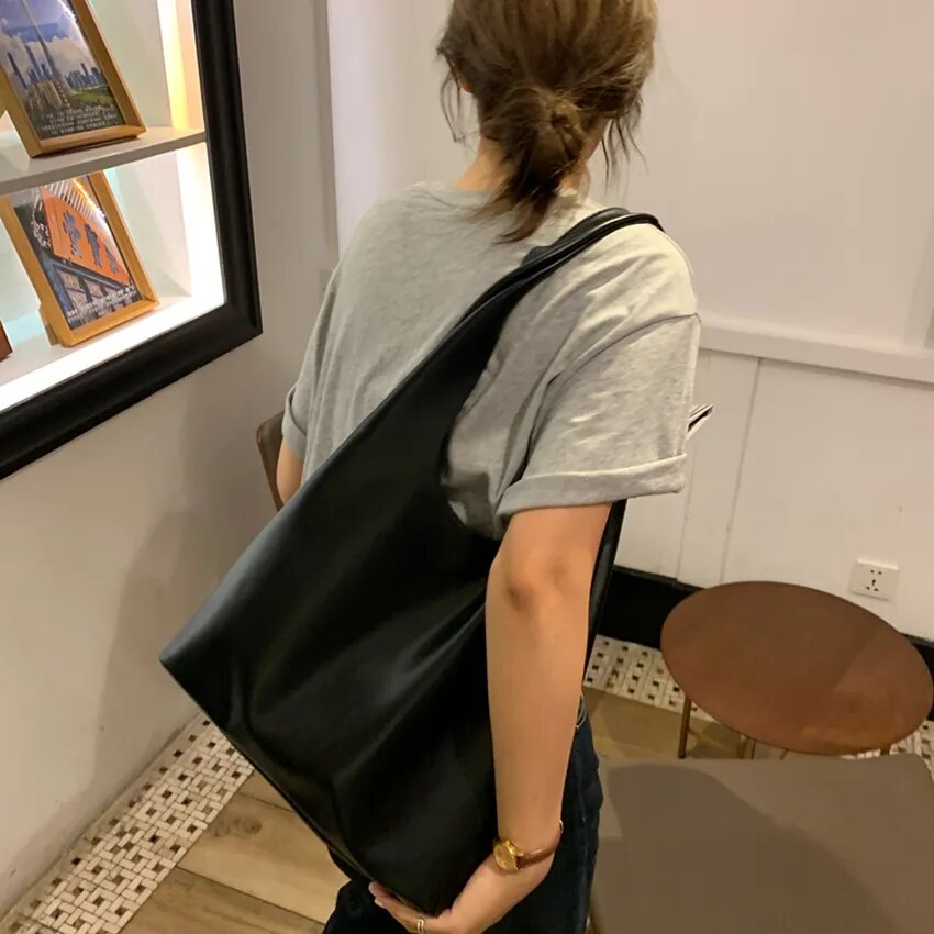 City Gal Leather Tote Bag
