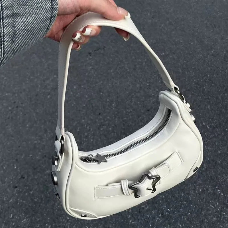 Star Buckle Detail Shoulder Bag