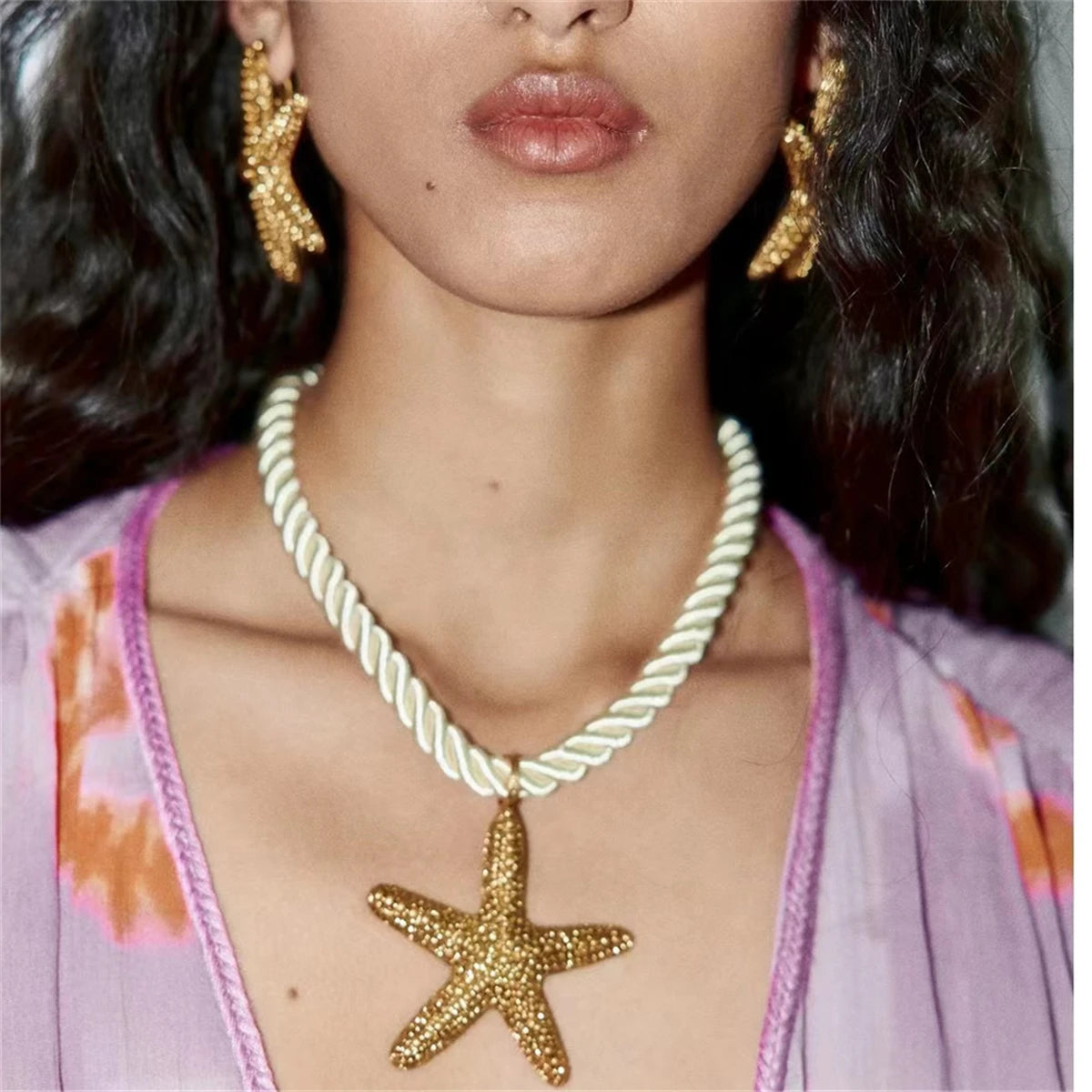 Coastal Starfish Pendant Necklace