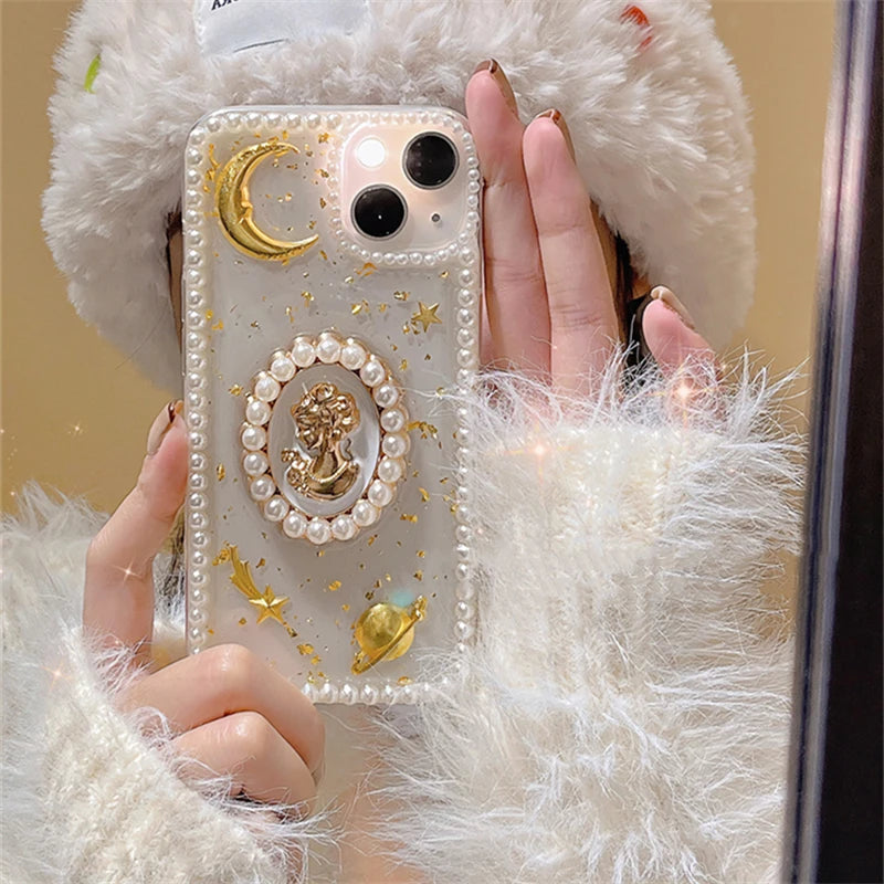 Coquette Gold Statue iPhone Case