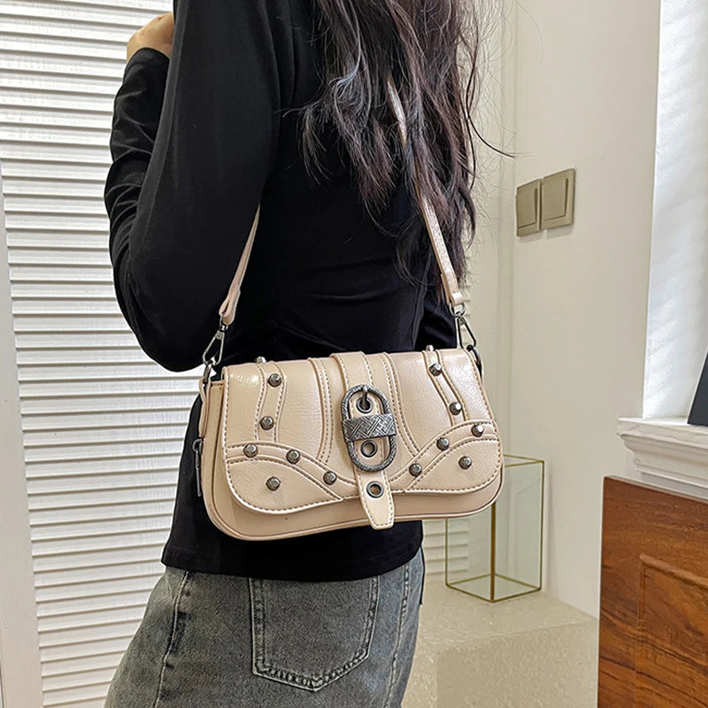 Rockstar Girlfriend Moto Shoulder Bag