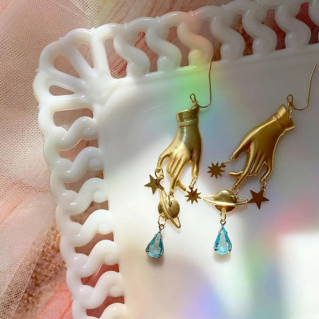 Witchy Celestial Hands Earrings