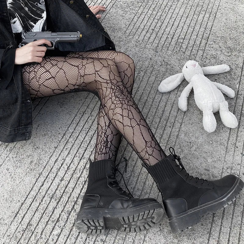Spider Web Mesh Stockings
