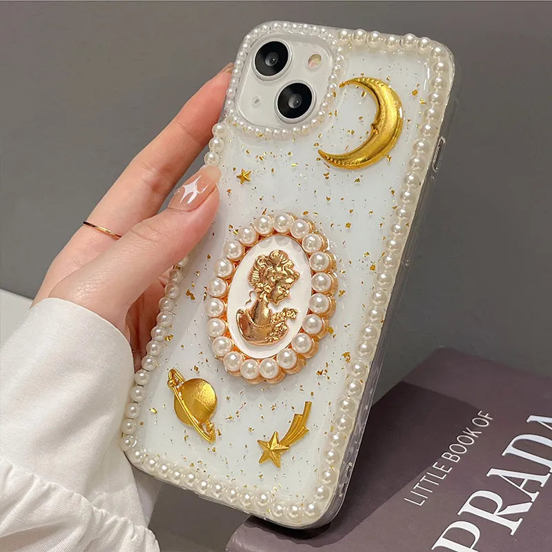 Coquette Gold Statue iPhone Case