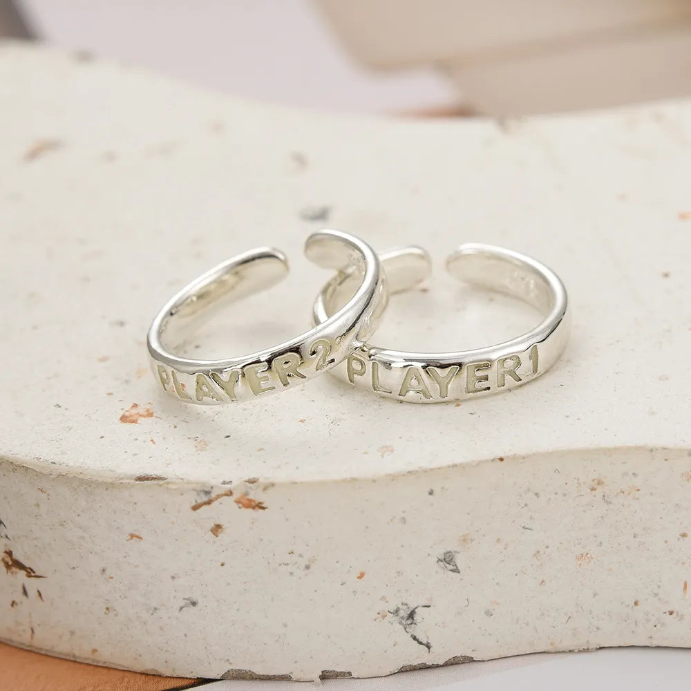 Glowing in the Dark Couple Ring 2/Set