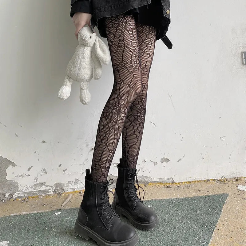 Spider Web Mesh Stockings