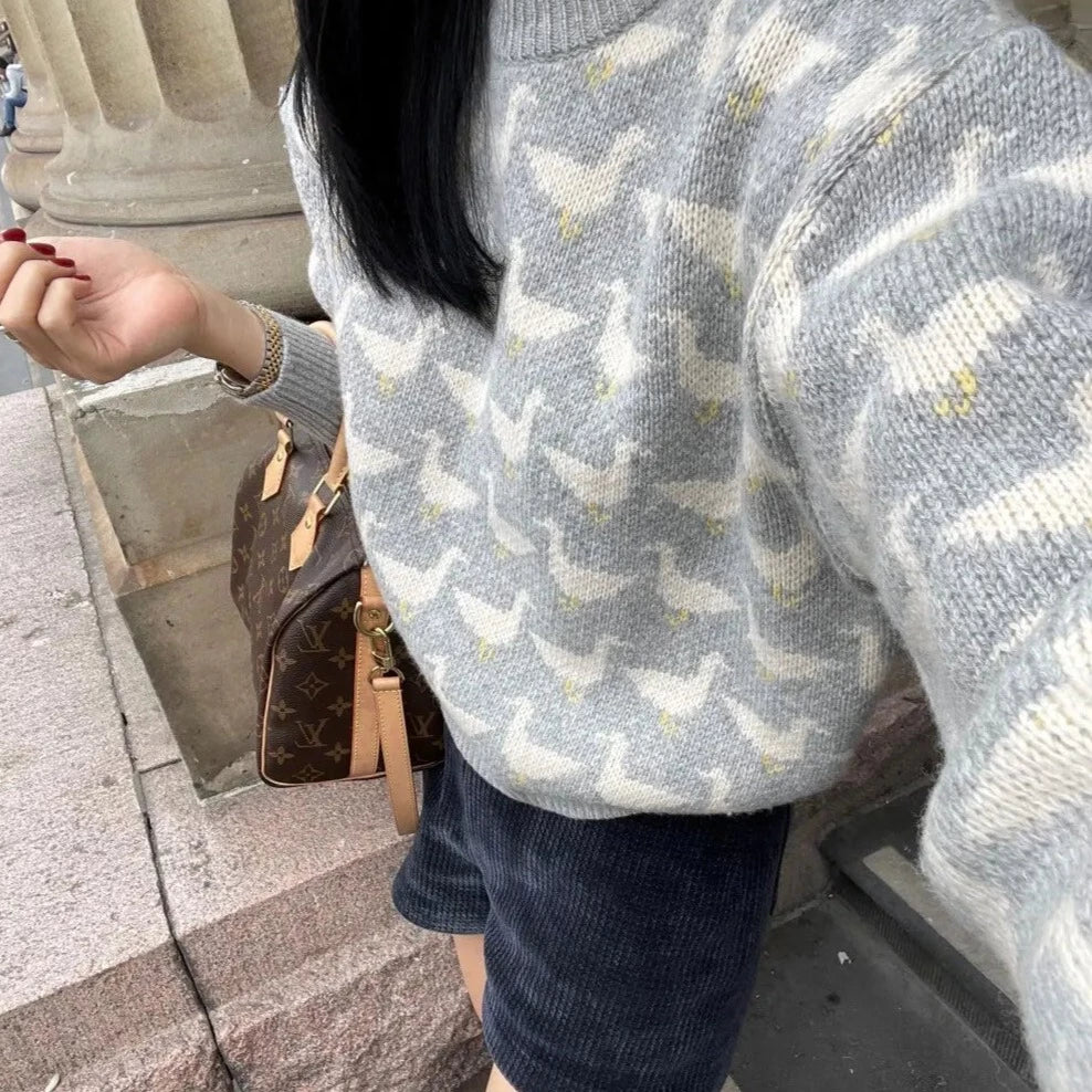 Aesthetic Duckie Knit Sweater