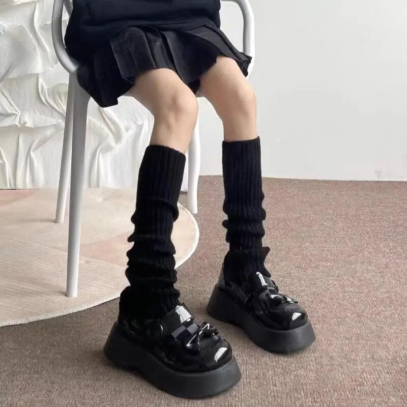 Emo Knit Long Leg Warmers