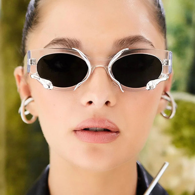 Melted Metal Serpent Sunglasses