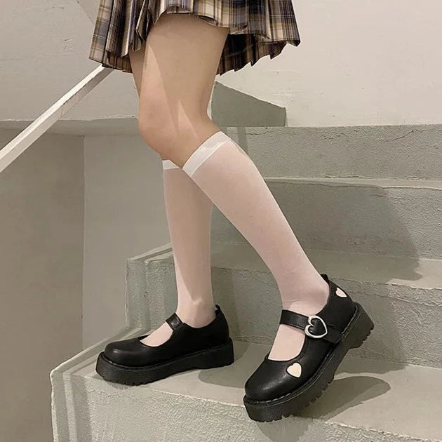 Annie Pink Heart Mary Janes