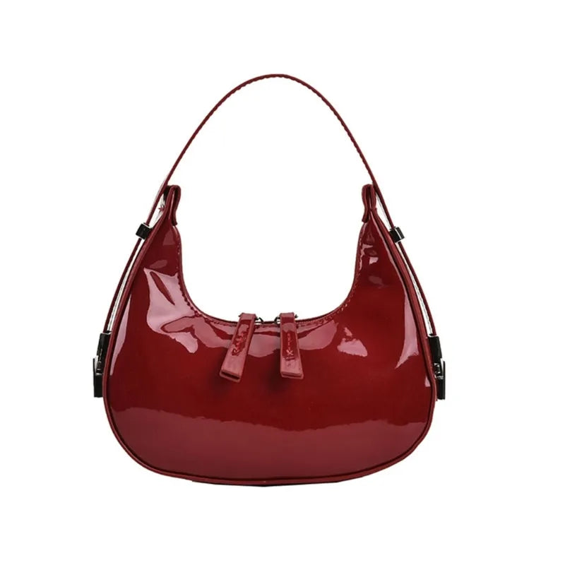 Cherry Moon PU Leather Shoulder Bag