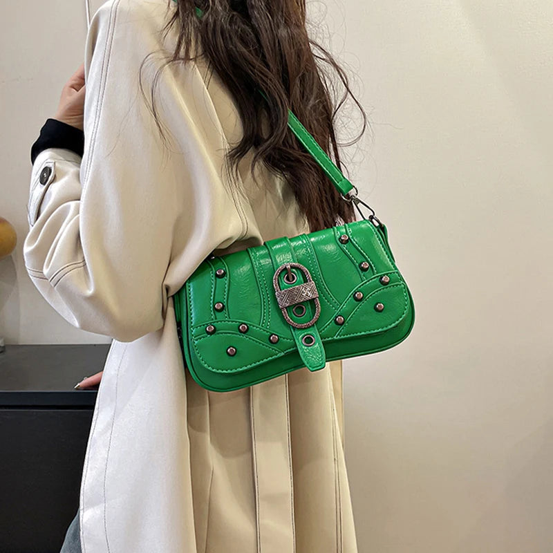 Rockstar Girlfriend Moto Shoulder Bag