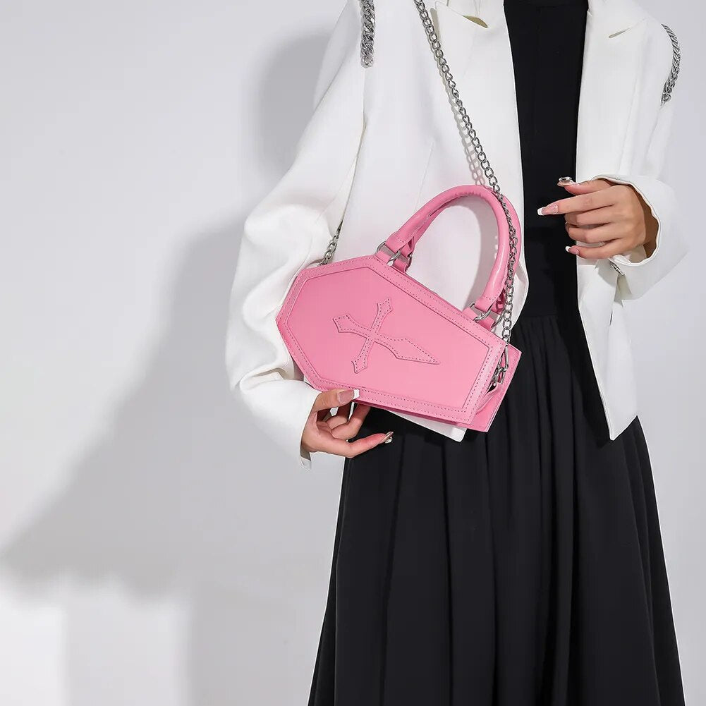 Mystic Elegance Coffin Top Handle Bag