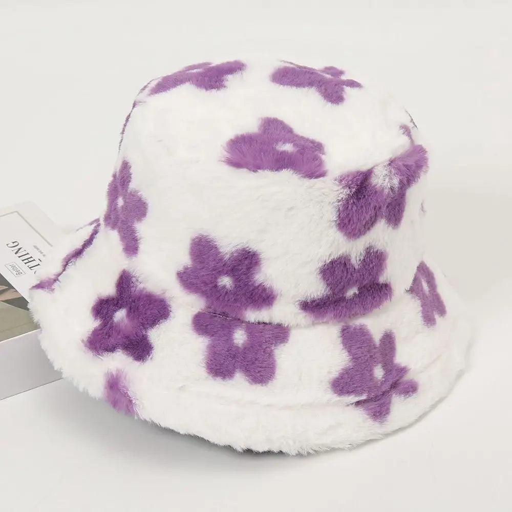 Fluffy Flower Bucket Hat