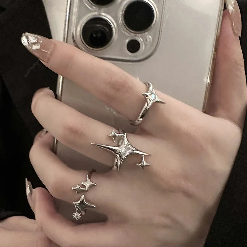 Silver Star Aesthetic Ring